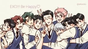 ａｋｏ on twitter exo anime exo art exo chibi