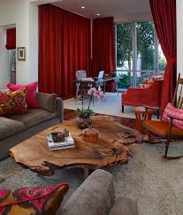 Large Tree Trunk Coffee Table Google Search Eclectic Living Room Eclectic Coffee Tables Living Room Red