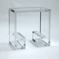Amazing Lucite Side Table Cb2 Also Has Lucite Tables But Nothing Like This Plexicraft Is Also An Option I Lucite Furniture Furniture Acrylic Side Table