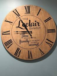 Handmade Family Clock Personalized Wedding Gift Personalized Etsy In 2020 Family Clock Personalized Wedding Gifts Personalized Anniversary Gifts