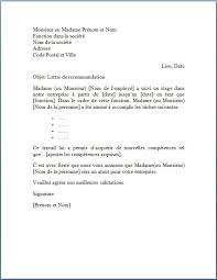 Lettre De Recommandation Lettre De Recommandation Exemple De Lettre Lettre De Motivation