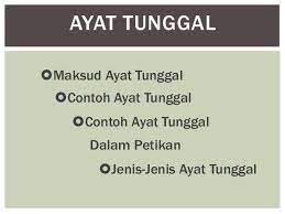 Momen tersebut menjadi hari spesial yang akan selalu diingat setiap orang. Ayat Tunggal