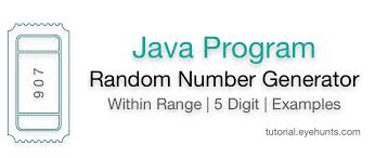 Get lucky in lotto with randomnumbergenerator.com. Random Number Generator Java Within Range 5 Digit Eyehunts