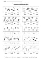 Plusaufgaben klasse 1 zum ausdrucken / rechenschlange matheratse fur kinder zum ausdrucken : Subtraktion Im Zahlenraum Bis 10 Arbeitsblatter Mathe Klasse 1 Grundschulmaterial De