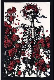 5.0 out of 5 stars 3. Amazon Com Sunshine Joy 3d Grateful Dead Mini Tapestry Skeleton Roses Wall Art 30x45 Inches Everything Else