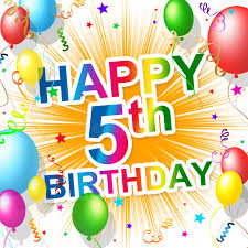 Funfter Geburtstag Stellt Gluckwunsche 5 Und Gluck Dar Stock Abbildung Illustration Von Partei Feiern 42202222