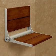 Health Craft Brazillian Walnut Wood Wall Mount Shower Chair Lowes Com Shower Seat Shower Chair Shower Seats