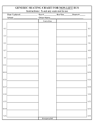 Bus Seating Chart Template Template Resume Service