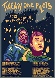 Errt poster twenty one pilots hd canvas art poster and wall art picture print modern family bedroom decor posters 24x36inch (60x90cm) $35.00. Twenty One Pilots Tour Poster Usa Europe Aus Nz Blank Sold By Eejit Gherkin Illustrations On Storenvy