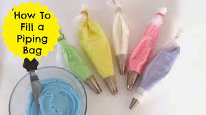 Dollhouse Bake Shoppe Video How To Fill A Piping Bag With Frosting Or Filling Cupcakes 101 Quick E Filled Cupcakes Diy Frosting Bag Buttercream Frosting