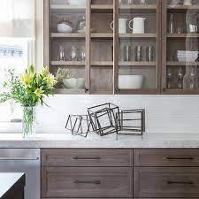 Modern farmhouse gray kitchen cabinet design ideas elegant. Steel Gray Cabinets With Bronze Hardware Design Ideas