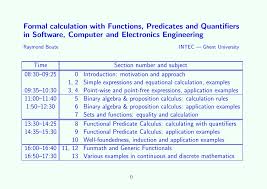 Pdf Formal Calculation With Functions Predicates And Quantifiers