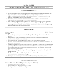 chemical engineering resume