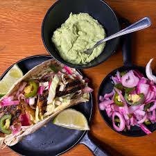 Maybe you would like to learn more about one of these? Healthy Mexican Fish Tacos With Avocado Cream Pickled Onions Farm To Jar Food