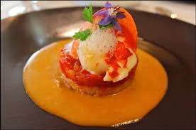 Homard Breton Palet De Riz Croustillant Basmati Chutney Ananas Poivron Sauce Thai Emulsion De Lait De Coco Au Citr Recettes De Cuisine Homard Alimentation