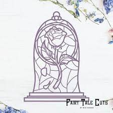 Maybe you would like to learn more about one of these? Beauty And The Beast Inspired Rose Stain Glass Cut File Design Etsy