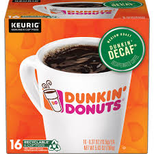 Love the taste but not the caffeine? Dunkin Dunkin Decafm Keurig K Cup Pods Medium Roast Coffee 16 Count Walmart Com Walmart Com