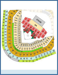 Comerica Park Seating Chart Zac Brown Elcho Table