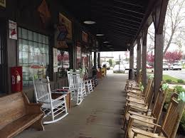 Rocking Chairs Made Of Wood Picture Of Cracker Barrel Old Country Store Restaurant Findlay Tripadvisor