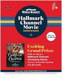 The teenager courtney sees that she has just a couple of hours to live and does not accept the. Cost Plus World Market Partners With Hallmark Channel To Celebrate The Countdown To Christmas Business Wire