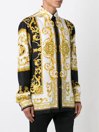 Light, mid, or heavy fabric weight. Versace Gold Baroque Print Shirt For Men Lyst Versace Shirts Versace Fashion Versace Mens Shirt