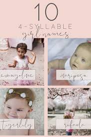 4 Syllable Girl Names In 2021 Baby Girl Names Unique Baby Girl Names Baby Names