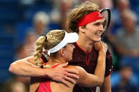 Alexander zverev splits with girlfriend amid rumours he is dating german model lena gercke who he paired with in celebrity tennis match. Kerber Proud Of Alexander Zverev Sascha And I Are Good Role Models