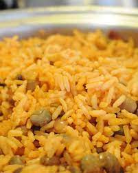 This is my quick version of puerto rican style beans, which i make with either pink or red canned beans and diced potatoes, perfect when you need we serve it over white rice but it's also great over brown rice as a side dish to chicken, pork chops or steak. Puerto Rican Rice Pigeon Beans And Pork Chops Recipe Delishably