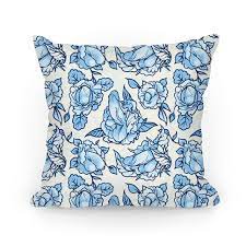 Check spelling or type a new query. Floral Penis Pattern Blue Pillows Lookhuman