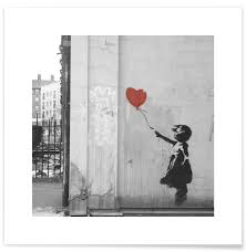 Banksy Girl with Red Balloon Poster | JUNIQE