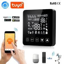 Tuya smart application is necessary for wireless control using a phone or tablet. Tuya Smart Life 18new Alexa Google Home Thermostat Wifi Programmable App Temperature Controller For Electric Heating With 16a Smart Temperature Control System Aliexpress