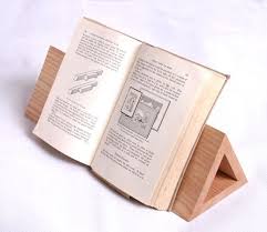 Hand Made Wooden Book Stand Idea For Holding Up Recipe Books In The Kitchen Book Stands Wooden Book Stand Recipe Book Stand