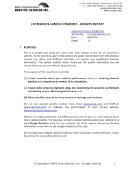 Use these cover letter outlines for your inspiration! Sample Ecommerce Website Report V2 Word Documents Website Analysis Good Essay