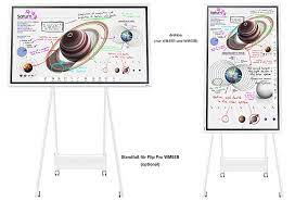 Samsung Flip Pro WM55B Bundle - 55 Zoll Flipchart + STN-WM55R Rollwagen +  CY-TF65BBC Flip Pro Tray + Logitech Stream Kamera