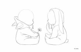 Aw That S Cute Baby Chibi Rabbit And Cat Poses Perspective Side Way Drawingtips Catdibujo Drawings Baby Drawing Drawing Body Poses Hacemos la vestimenta base, borramos el boceto (lineas celestes), y lo detallamos. pinterest