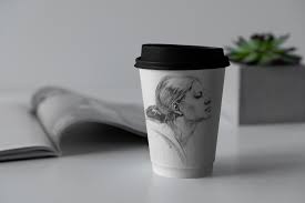Download Coffee Cup Mock Up In Packaging Mockups On Yellow Images Creative Store PSD Mockup Templates