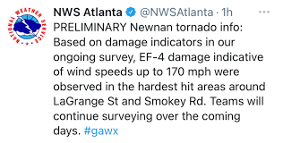 Video of russian tornado damage. Ef 4 Tornadoes In Georgia Are Rare 95 5 Wsb