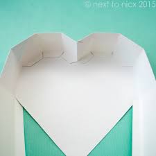 heart gift box template