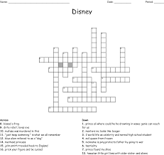 Practice word recognition, spelling, cognitive function all while having fun with a word search puzzle. Disney Crossword Wordmint