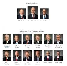 Updated Chart Of Lds General Authorities And General