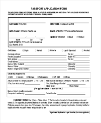 The length of a personal letter of recommendation will vary, but the formatting should more or less remain the same. Free 10 Sample Passport Application Forms In Pdf Excel Ms Word