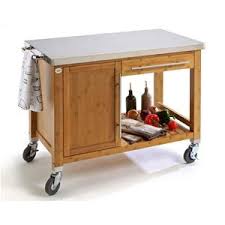 Achat Dm Creation Chariot A Planche En Bambou Cuisine Plaisir Chariot Plancha Bambou Cuisine