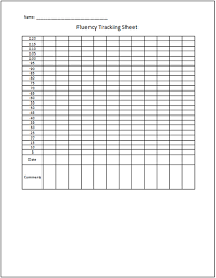 Iheartliteracy Friday Freebie Fluency Tracking Sheets