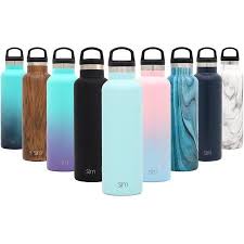 Simple Modern 20oz Ascent Water Bottle Hydro Vacuum Insulated Tumbler Flask W Handle Lid Double Wall Stainless Steel Reusable Leakproof Seaside Walmar Water Bottle Bottle Reusable Tumbler