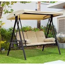 Replacement canopy suitable for wooden swing in black or green 240 x 110cm. Kampen Living Carlo Swing Seat With Stand Garden Swing Seat Swing Chair Garden Garden Swing