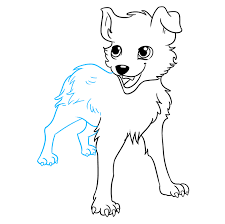 Draw this dog by following this drawing lesson. How To Draw An Anime Dog Really Easy Drawing Tutorial