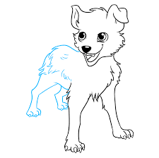 Cute dog cartoon drawing free download best cute dog cartoon. How To Draw An Anime Dog Really Easy Drawing Tutorial