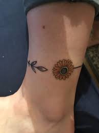 Sunflower Tattoo Wrap Around Wrap Around Tattoo Ankle Tattoo Tattoos