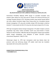 Malay language / bahasa malaysia. Kpm Kenyataan Akhbar Bilangan Keanggotaan Lembaga Pengelola Sekolah Lps