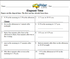 state standard assessments mathematics elapsed time worksheets
